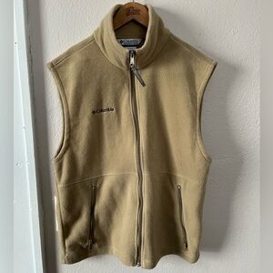 Columbia Men's Beige Fleece Vest